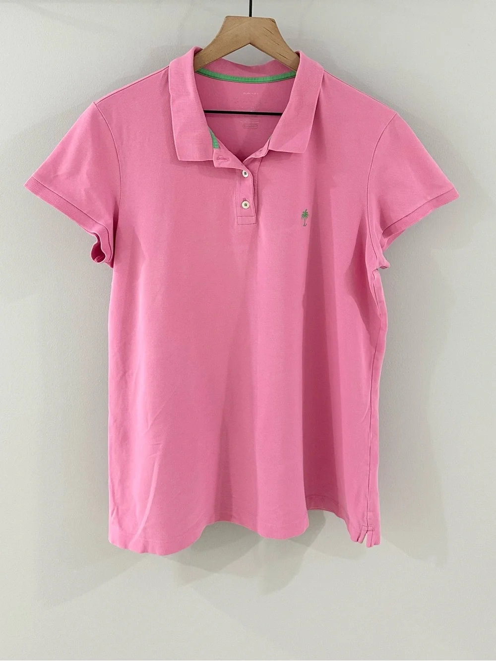 Lilly Pulitzer Short Sleeve Polo Shirt // Pink // XL